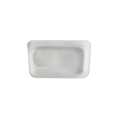 Bolsa para alimentos de silicón Stasher reutilizable, 292.77 mL transparente