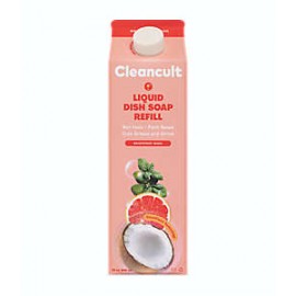 Repuesto de jabón para platos Cleancult® con aroma a albahaca y pomelo, 946.35 mL