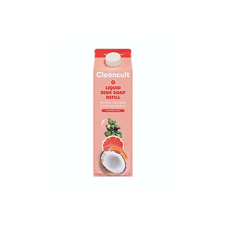 Repuesto de jabón para platos Cleancult® con aroma a albahaca y pomelo, 946.35 mL