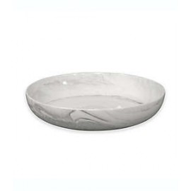 Plato hondo de porcelana Artisanal Kitchen Supply® Coupe Marbleized color gris