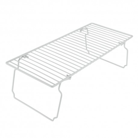 Repisa organizadora apilable para platos Metaltex® color blanco