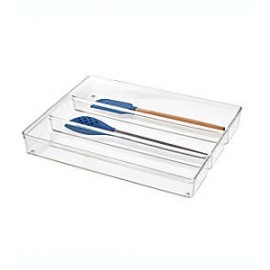 Organizador para utensilios Squared Away™ con 3 compartimentos transparente