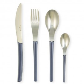 Set de cubiertos de acero inoxidable Fornelli color gris, 16 piezas