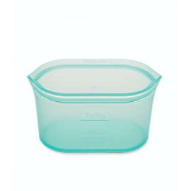 Contenedor para alimentos grande de silicón ZipTop™ de color turquesa