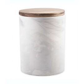 Frasco marmoleado con tapa de porcelana Artisanal Kitchen Supply® de 1.48 L