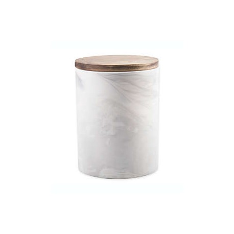 Frasco marmoleado con tapa de porcelana Artisanal Kitchen Supply® de 1.48 L