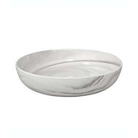 Tazón para ensalada de porcelana Artisanal Kitchen Supply® con diseño de mármol color gris