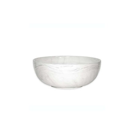 Tazón de porcelana Artisanal Kitchen Supply® con diseño de mármol color gris