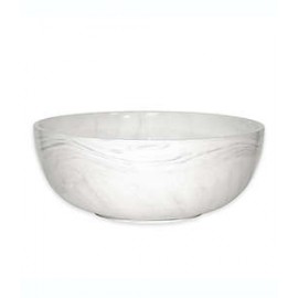 Tazón de porcelana Artisanal Kitchen Supply® con diseño de mármol color gris