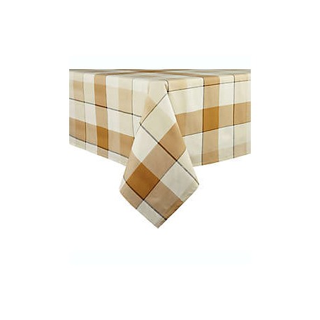 Mantel rectangular laminado Bee & Willow™ Tonal de 1.52 x 2.13 m a cuadros color amarillo