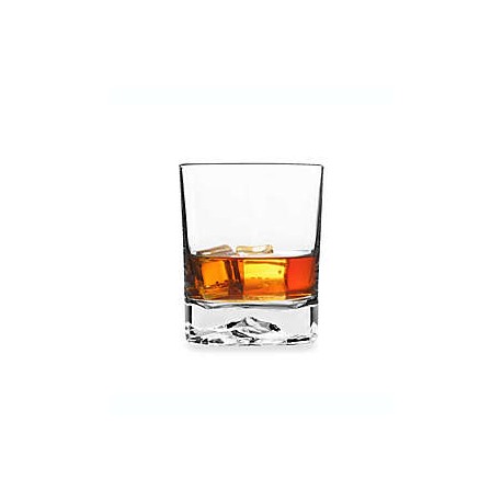 Vasos de vidrio Luigi Bormioli On the Rocks SON.hyx® dobles de corte antiguo, Set de 4